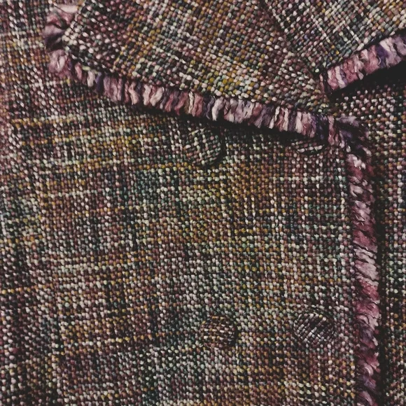 Josephine Chaus NWT Purple Tweed Jacket - Picture 4 of 8